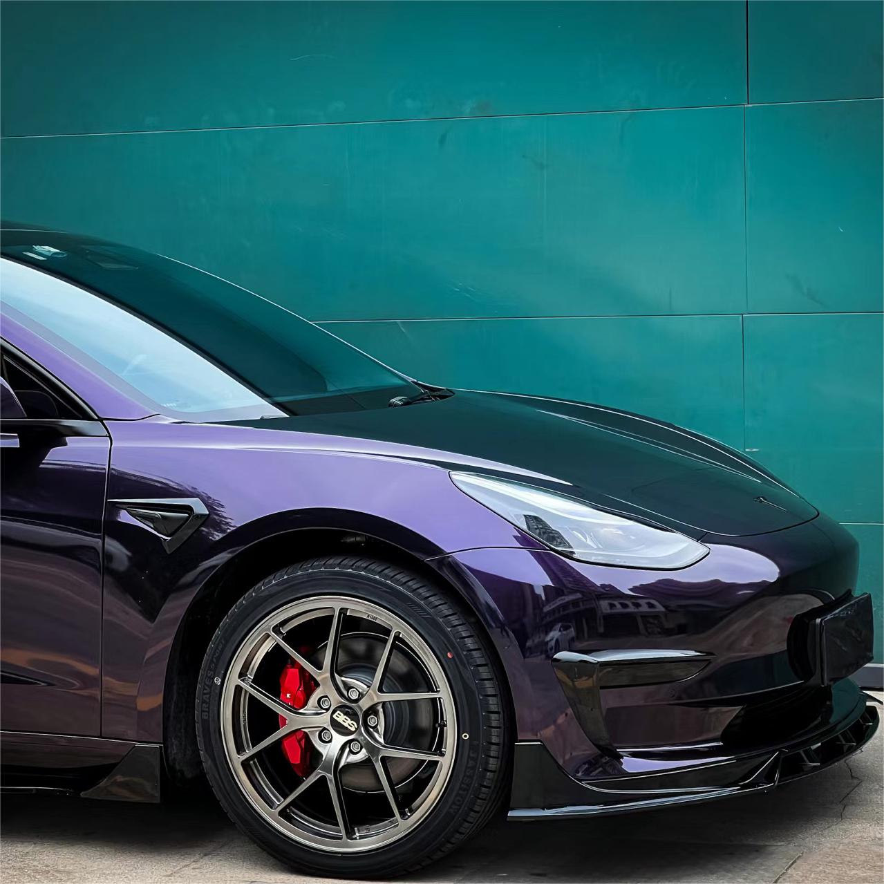 Gloss Metallic Midnight Purple Car Vinyl Wrap BMW PET review Hernandez 03