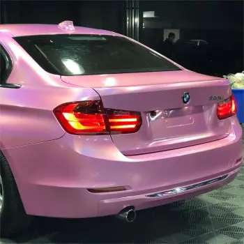 Best Gloss Rainbow Pink Car Wrap  Metallic Rainbow Pink Vinyl Wrap -  ALUKOVINYL