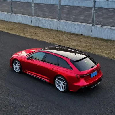 Ultra Glossy Metallic Vampire Red Car Vinyl Wrap Audi BMW PET   review Hannah  02