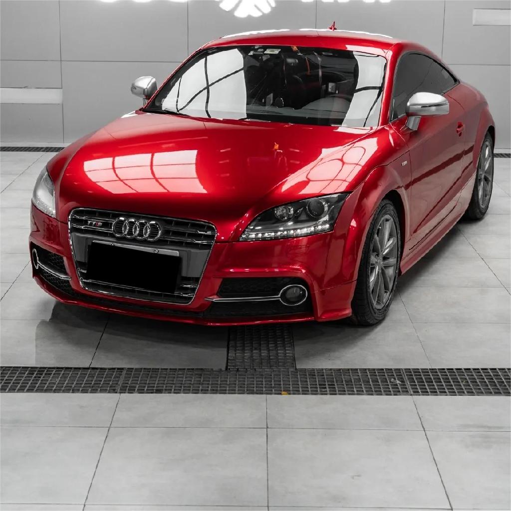 Ultra Glossy Metallic Vampire Red Car Vinyl Wrap BMW PET   review Josh 01