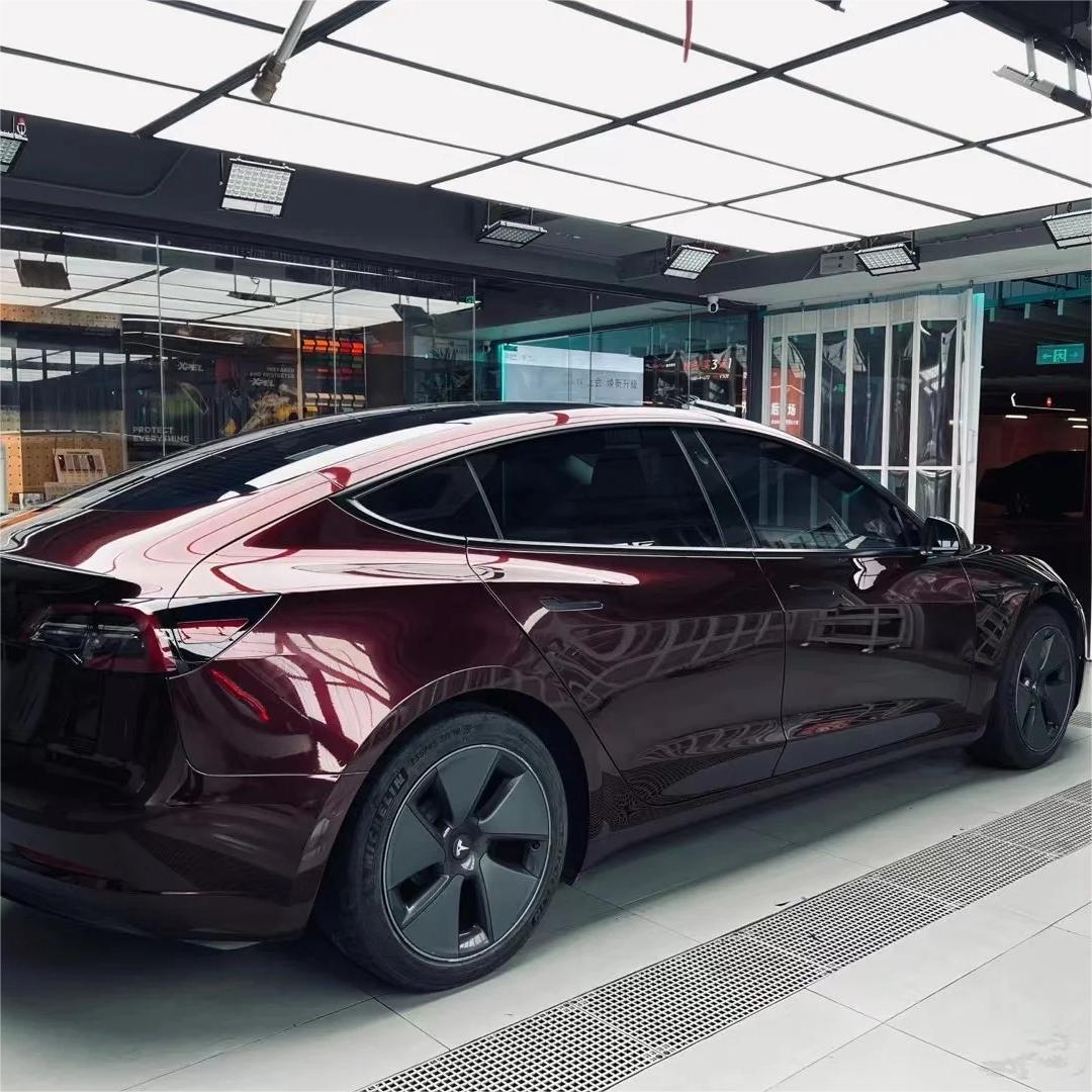 Gloss Metallic Black Rose Car Vinyl Wrap review Dimal 00