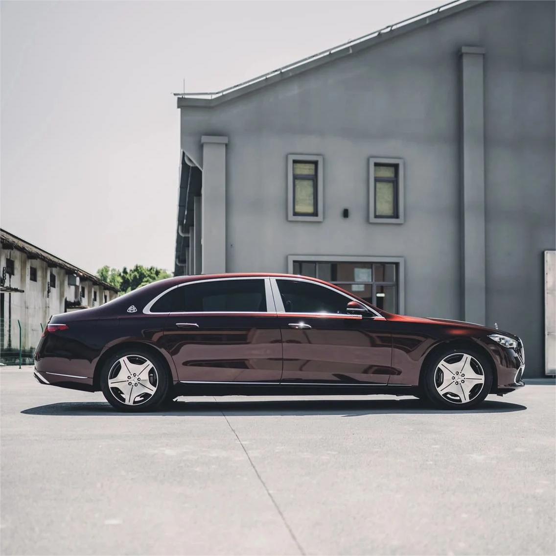 Gloss Metallic Black Rose Car Vinyl Wrap PET review 2