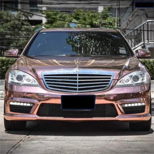 Gloss Mirror Chrome Rose Gold Car Vinyl Wrap reviewed by