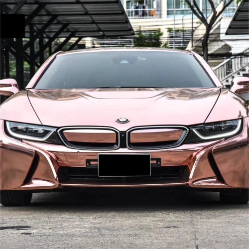 Gloss Mirror Chrome Rose Gold Car Vinyl Wrap reviewed by