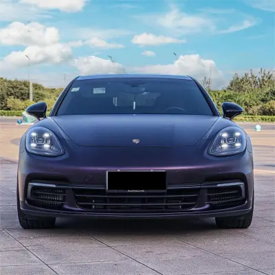 Ultra Matte Metallic Black Purple Car Vinyl Wrap review Jim 01
