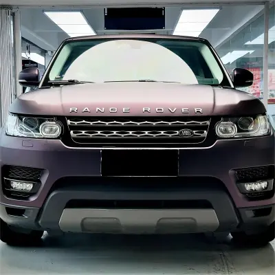 Ultra Matte Metallic Black Purple Car Vinyl Wrap review Bob 02