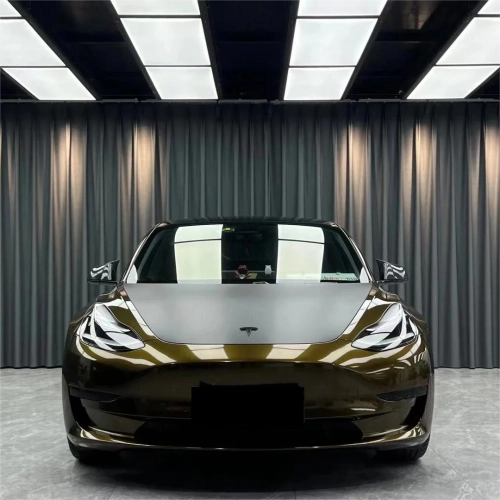 Gloss Metallic Midnight Gold Car Vinyl Wrap PET review  Robert D.