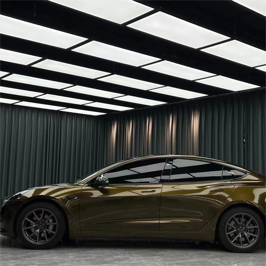 Gloss Metallic Midnight Gold Car Vinyl Wrap PET review Robert D. 01