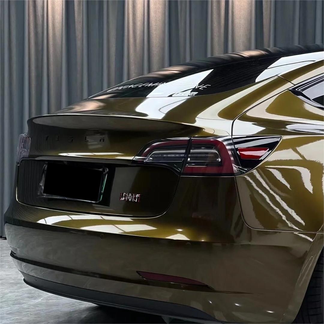 Gloss Metallic Midnight Gold Car Vinyl Wrap PET review Robert D. 04