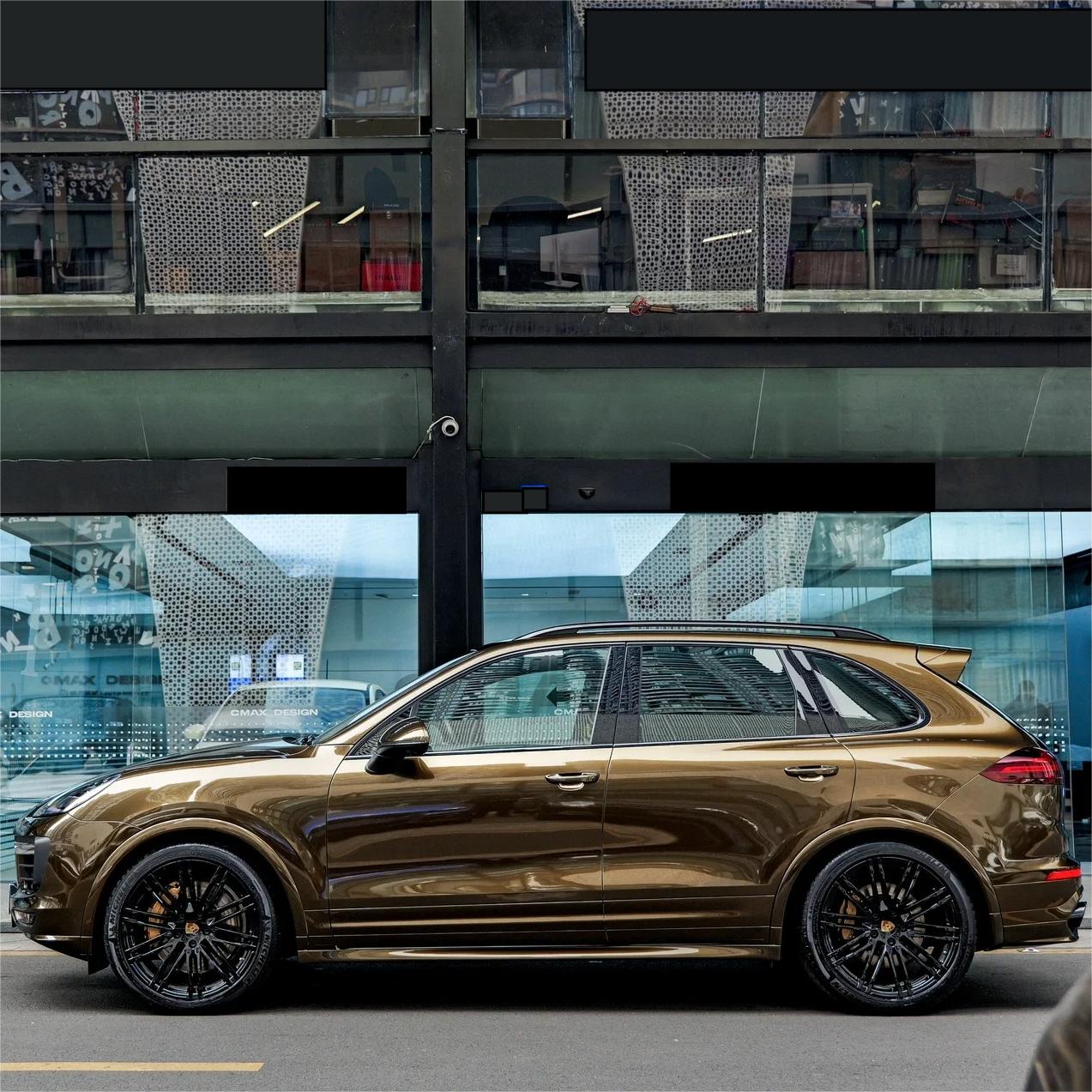 Gloss Metallic Midnight Gold Car Vinyl Wrap PET review Boone 03