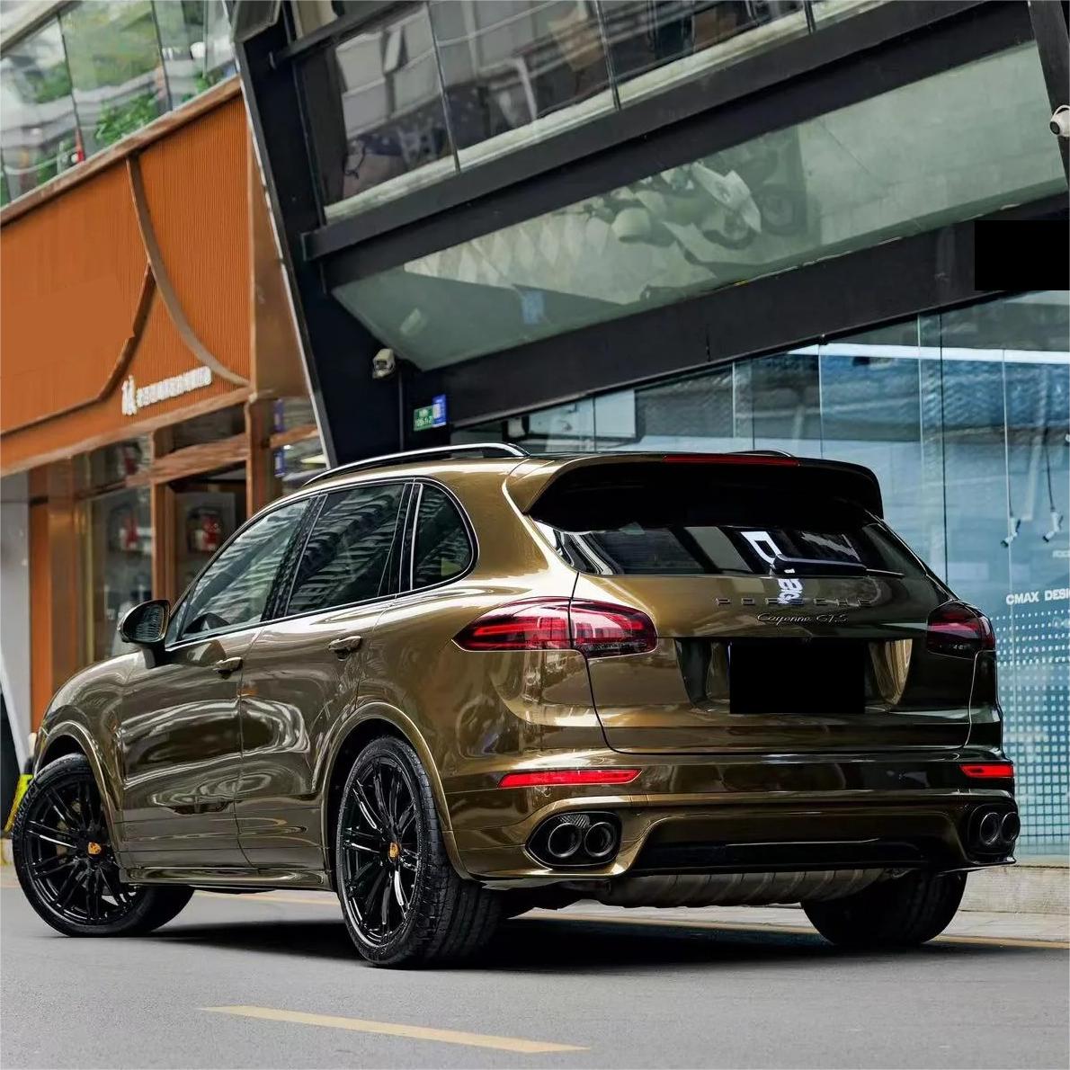 Gloss Metallic Midnight Gold Car Vinyl Wrap PET review Boone 05