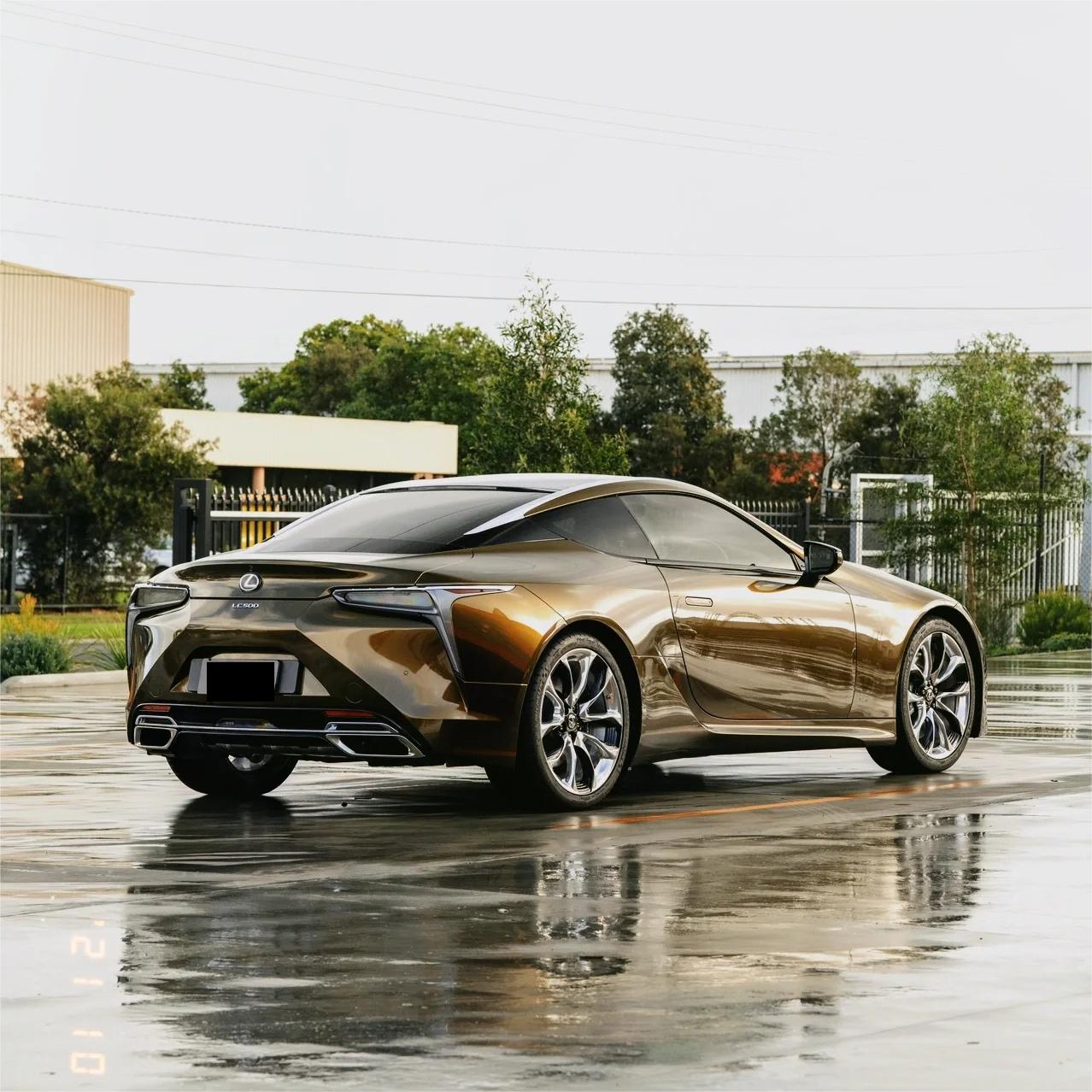 Gloss Metallic Midnight Gold Car Vinyl Wrap PET review Golf 01