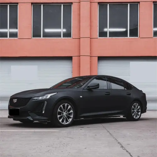 Ultra Matte Black Car Vinyl Wrap Tesla  BMW PET review Bravo