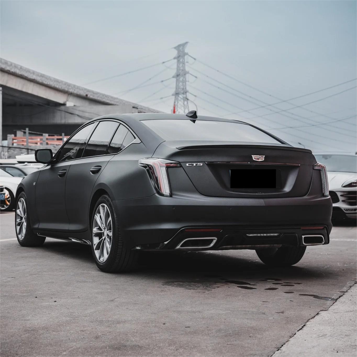 Ultra Matte Black Car Vinyl Wrap Tesla BMW PET review Bravo 03