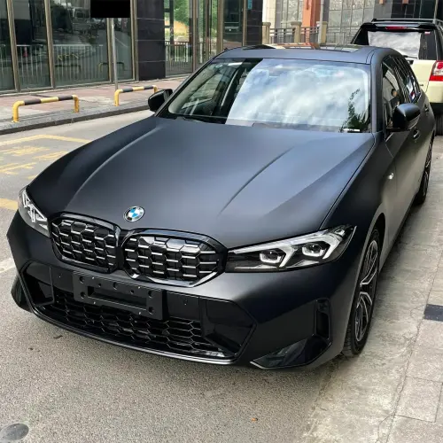 Ultra Matte Black Car Vinyl Wrap Tesla  BMW PET review  Jay