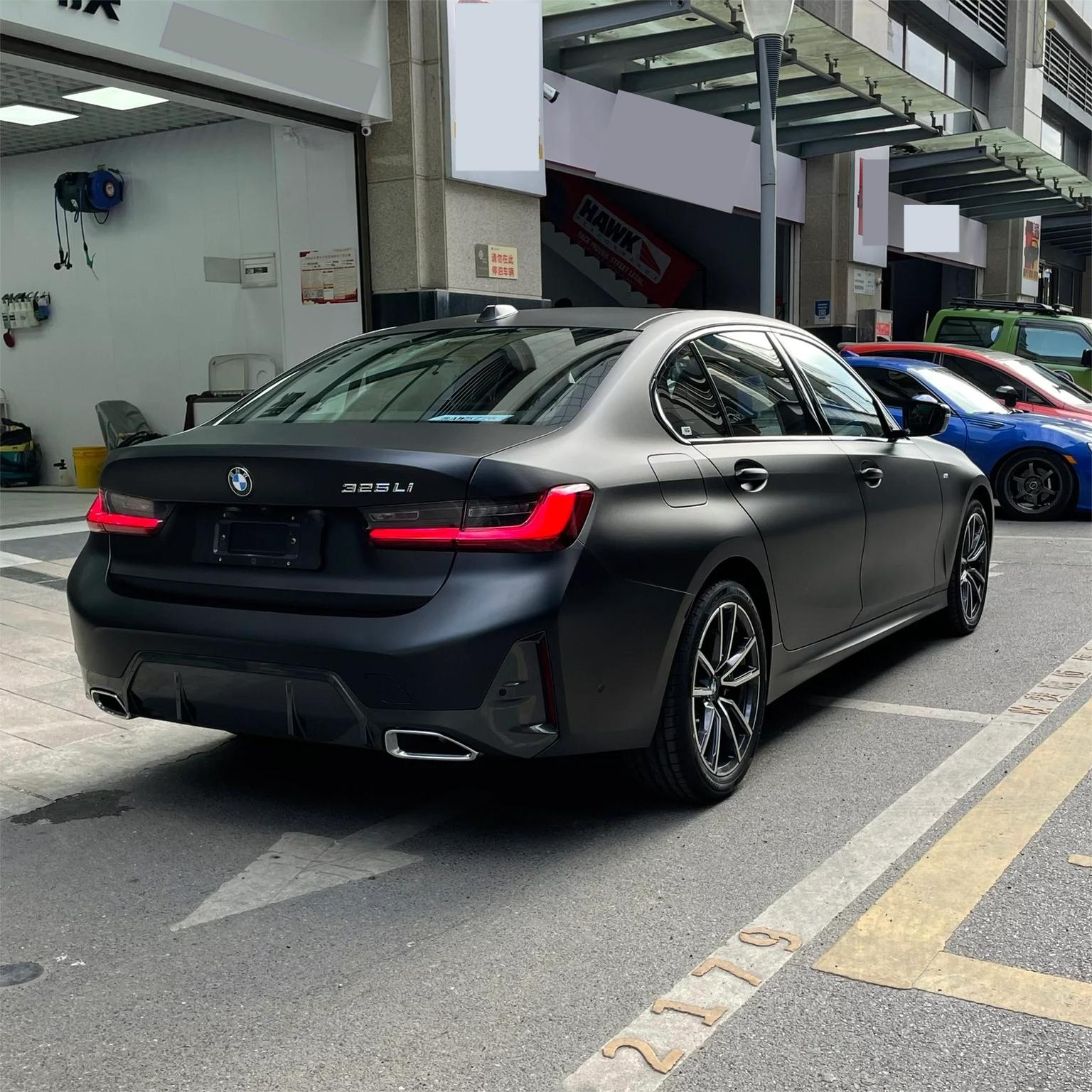 Ultra Matte Black Car Vinyl Wrap Tesla BMW PET review Jay 02