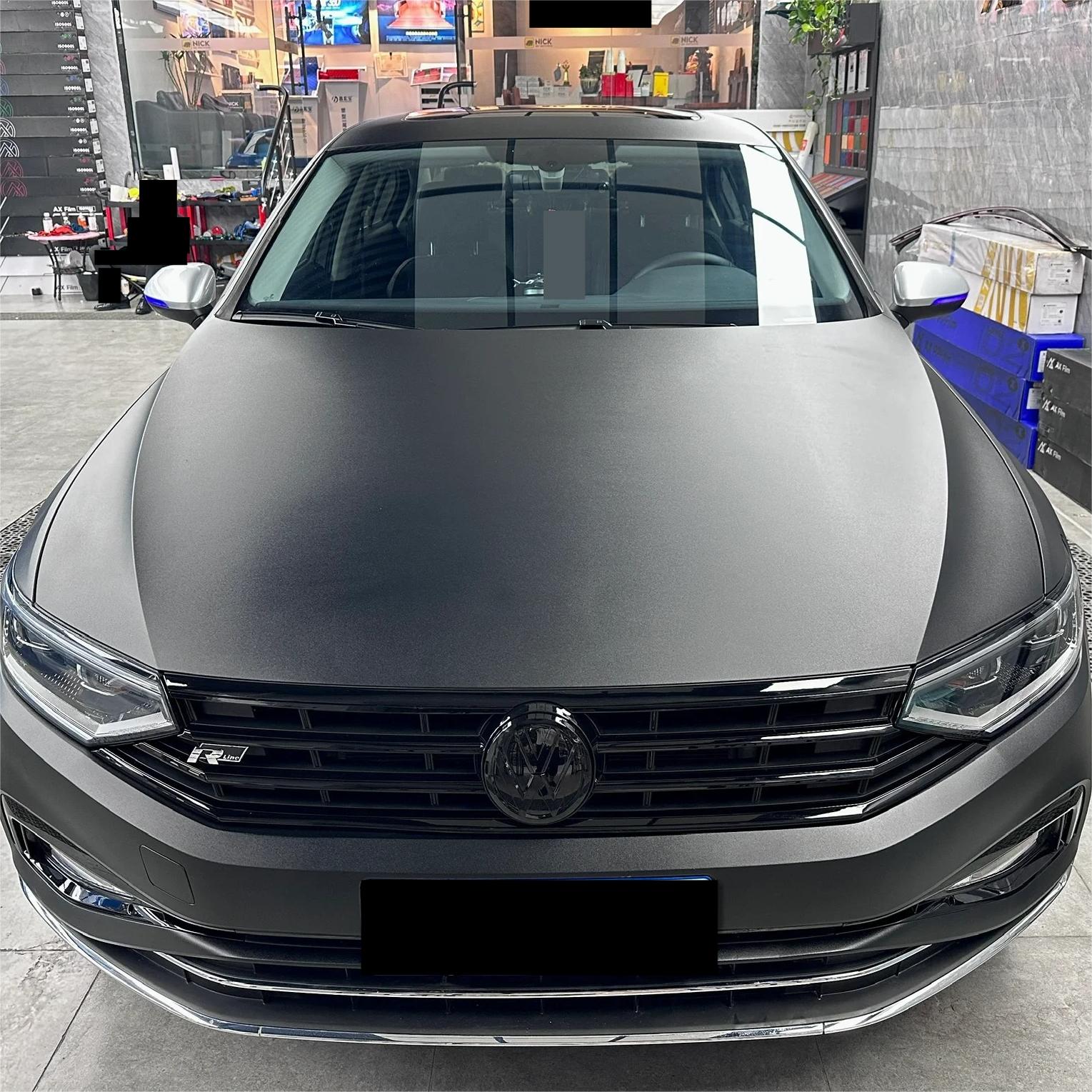 Ultra Matte Black Car Vinyl Wrap Tesla BMW PET review Hermy 00