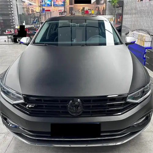 Ultra Matte Black Car Vinyl Wrap Tesla BMW PET review 