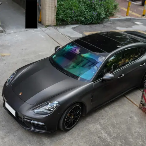 Ultra Matte Black Car Vinyl Wrap Tesla BMW PET review 