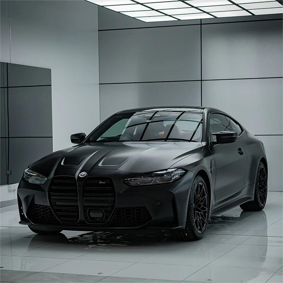 Ultra Matte Black Car Vinyl Wrap Tesla BMW PET review jetsanchez 00