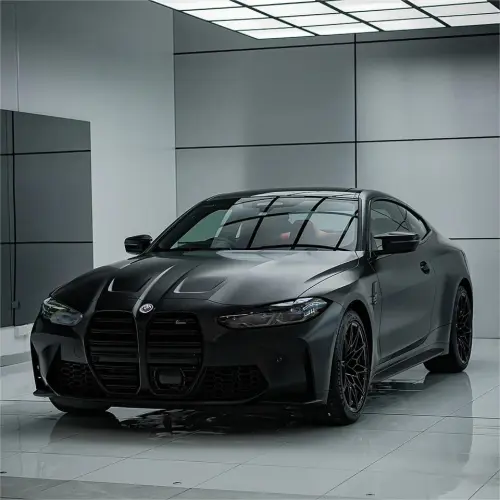 Ultra Matte Black Car Vinyl Wrap Tesla BMW PET review 