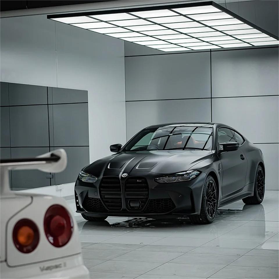 Ultra Matte Black Car Vinyl Wrap Tesla BMW PET review jetsanchez 05