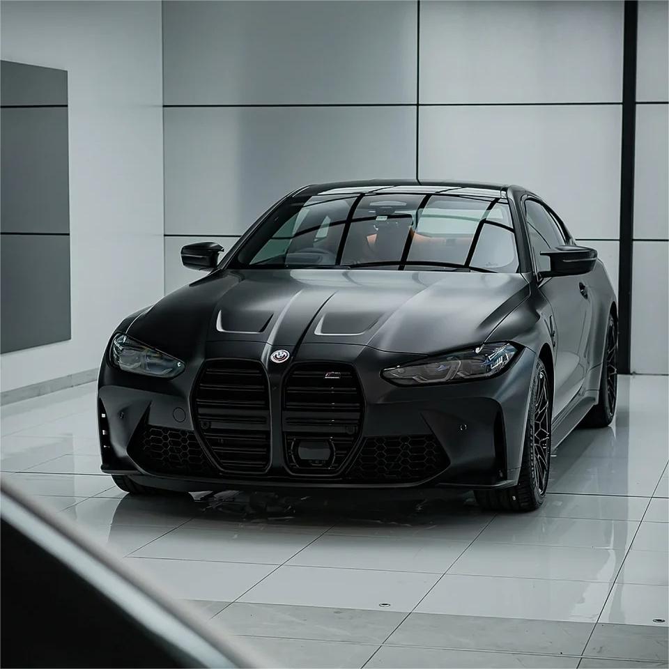 Ultra Matte Black Car Vinyl Wrap Tesla BMW PET review jetsanchez 02
