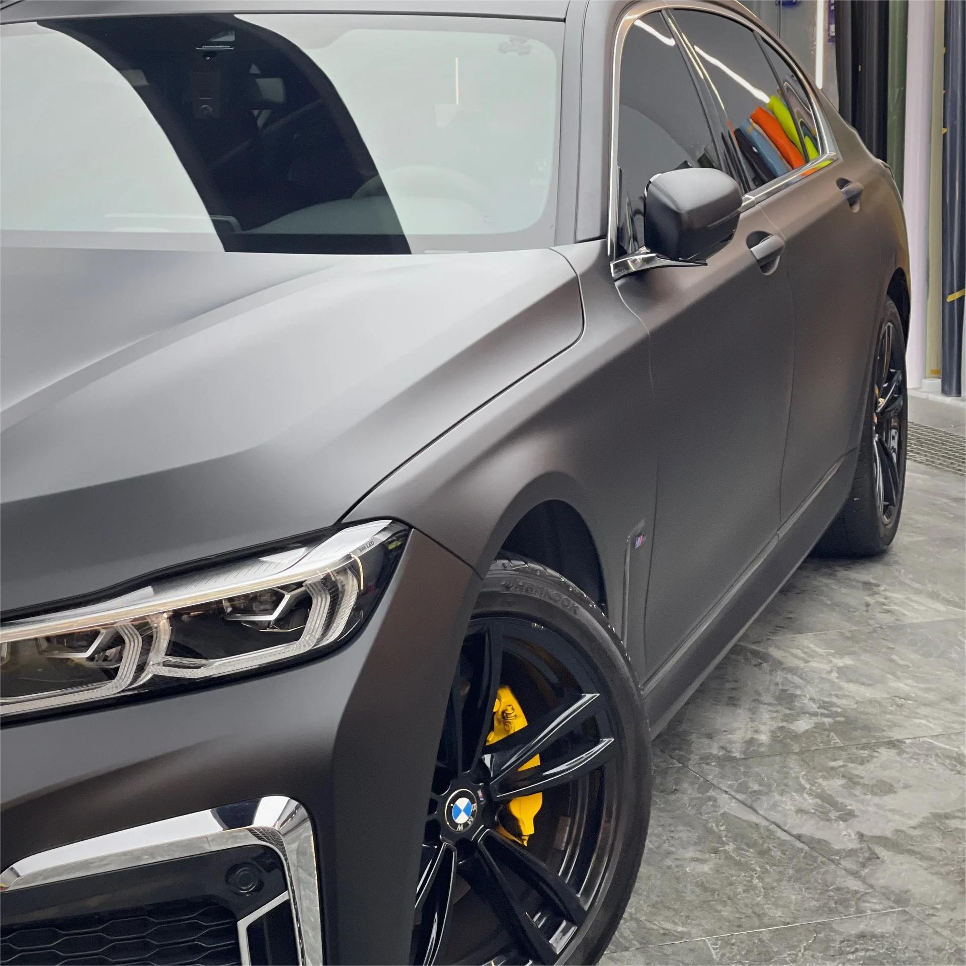 Ultra Matte Black Car Vinyl Wrap Tesla BMW PET review Layton Moore 01