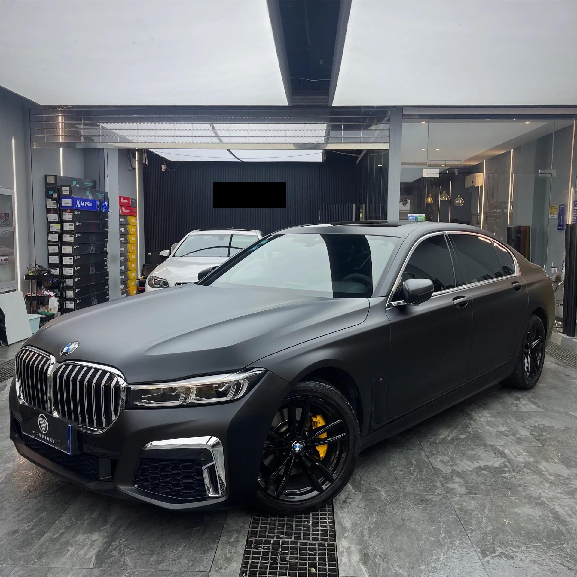 Ultra Matte Black Car Vinyl Wrap Tesla BMW PET review Layton Moore 03