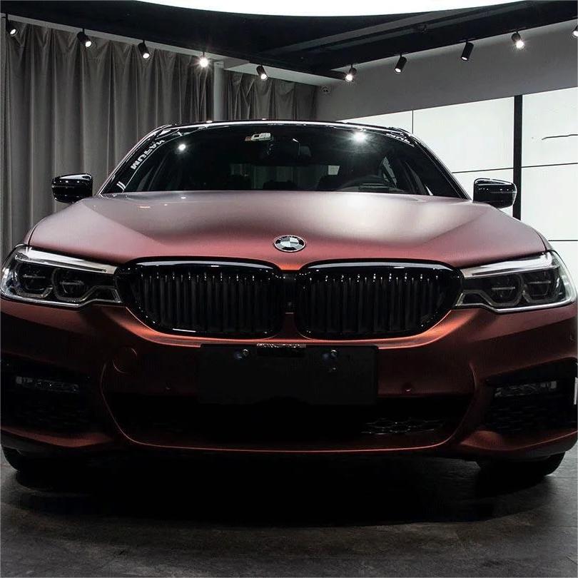 Matte Metallic Wine Red Car Vinyl Wrap review Daniel 00