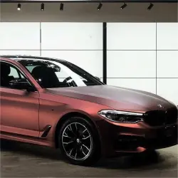 Matte Metallic Wine Red Car Vinyl Wrap review  Daniel 04