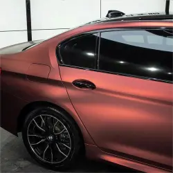 Matte Metallic Wine Red Car Vinyl Wrap review  Daniel 06