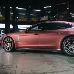 Matte Metallic Wine Red Car Vinyl Wrap review rekritr 03