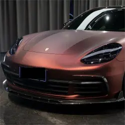 Matte Metallic Wine Red Car Vinyl Wrap review Hans 02