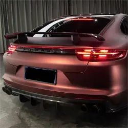 Matte Metallic Wine Red Car Vinyl Wrap review Hans 05