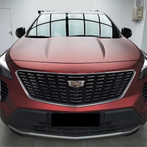 Matte Metallic Wine Red Car Vinyl Wrap reviewed by