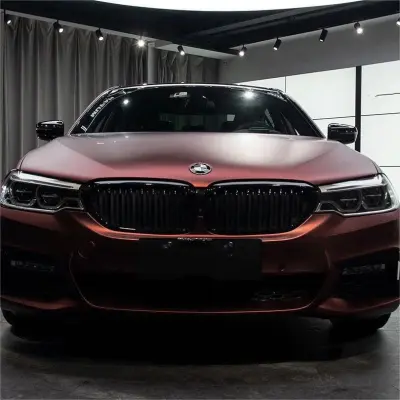 Matte Wine Red Car Vinyl Wrap review Daniel  01