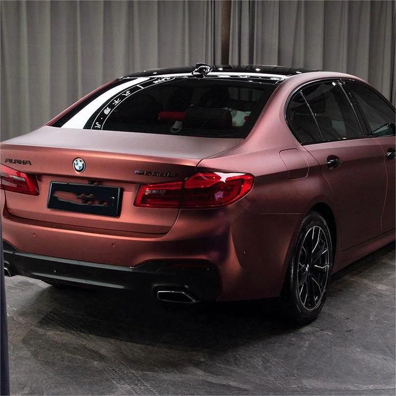 Matte Wine Red Car Vinyl Wrap review Daniel 04