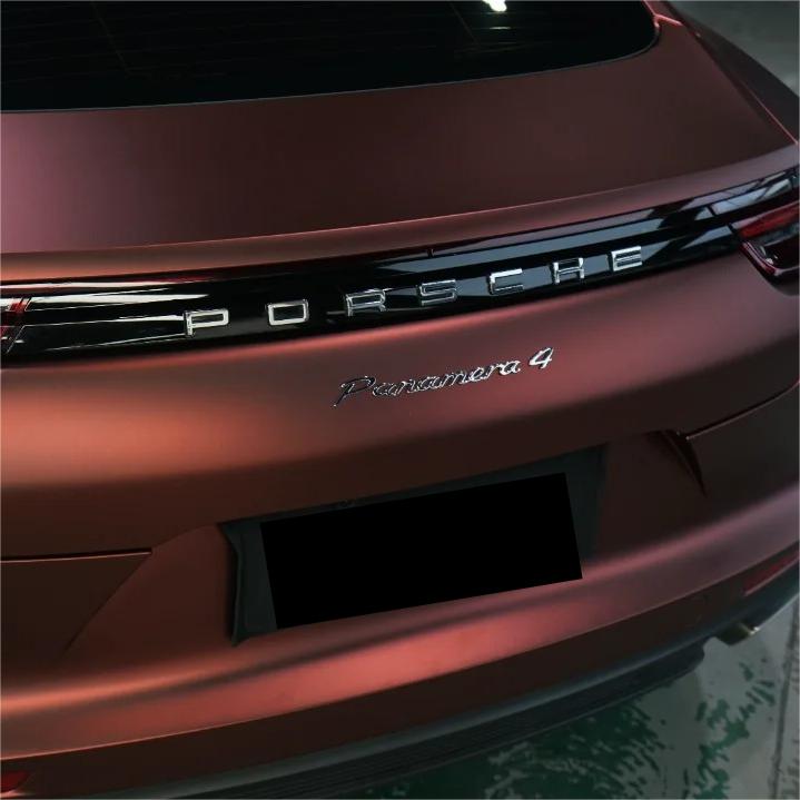 Matte Wine Red Car Vinyl Wrap review Hans 03