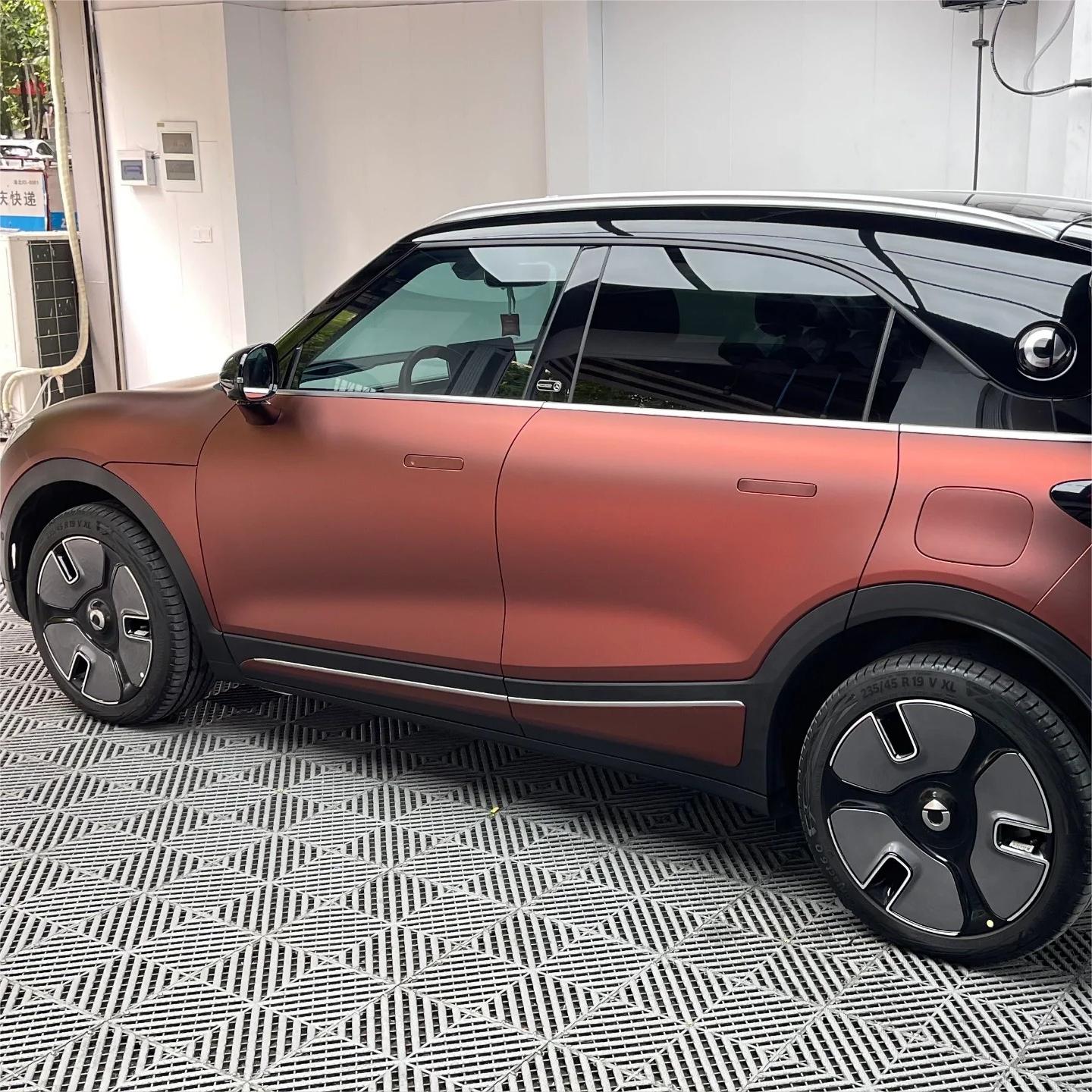 Matte Wine Red Car Vinyl Wrap review rekritr 01