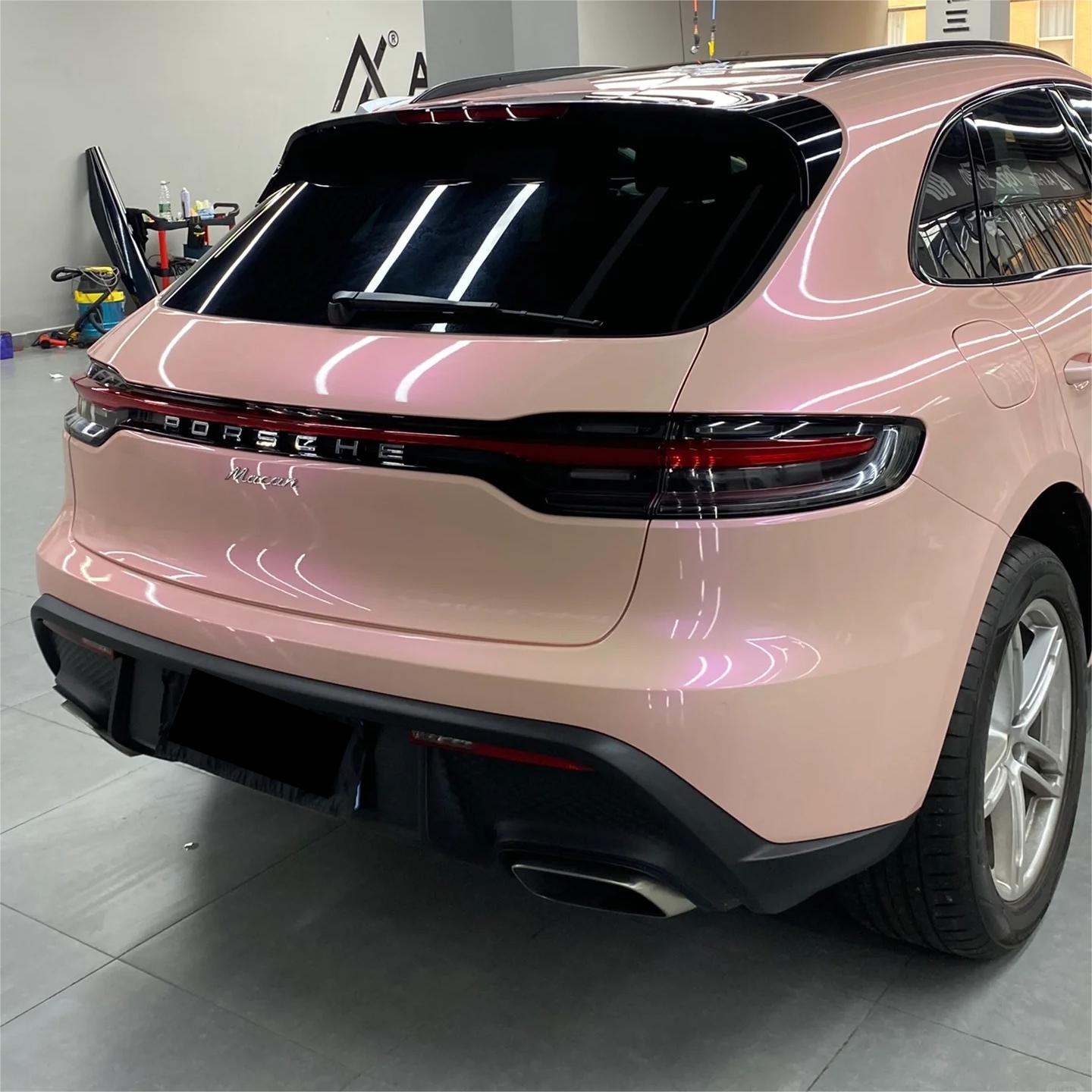 Gloss Metallic Purple Pink Car Vinyl Wrap PET review Ross 03