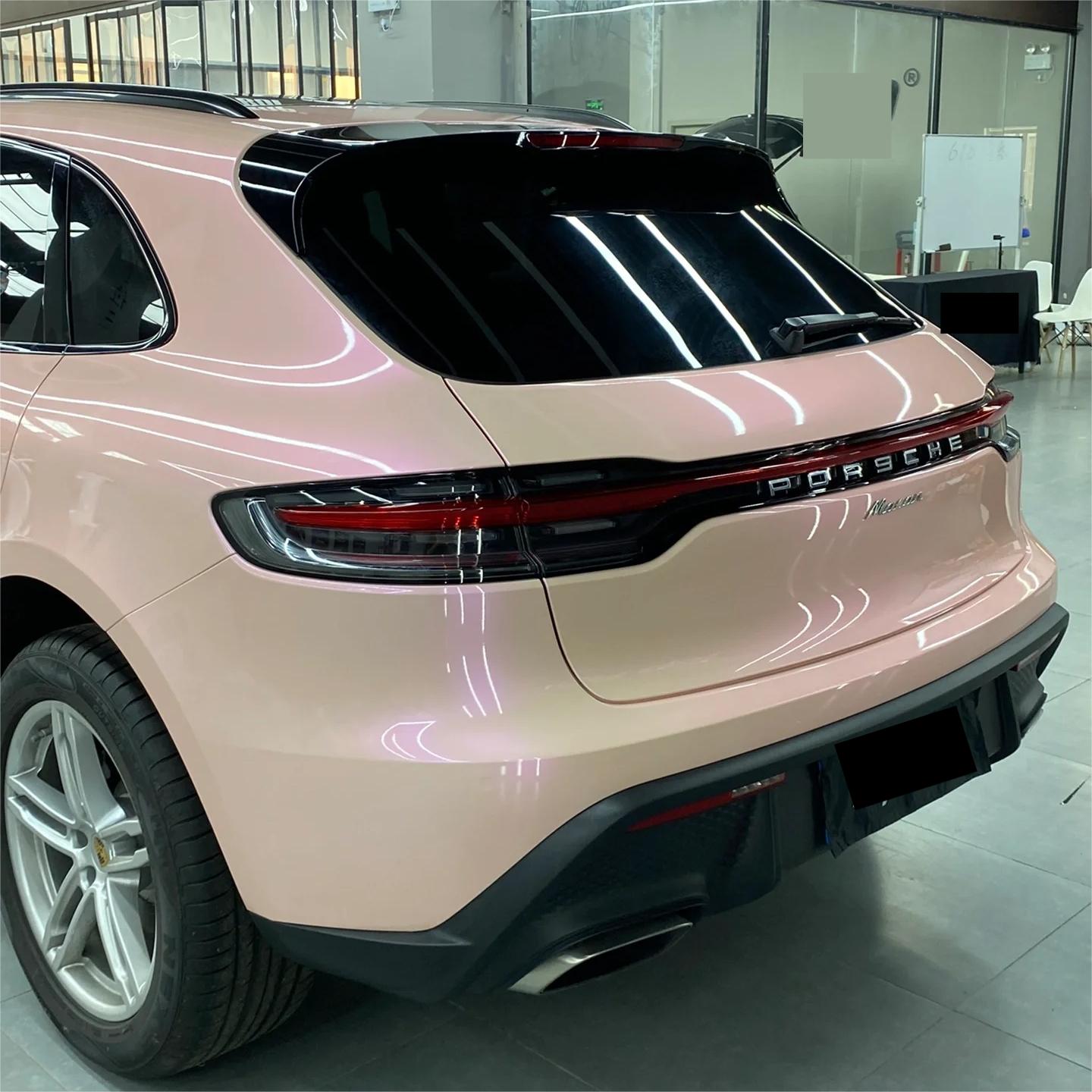 Gloss Metallic Purple Pink Car Vinyl Wrap PET review Ross 02