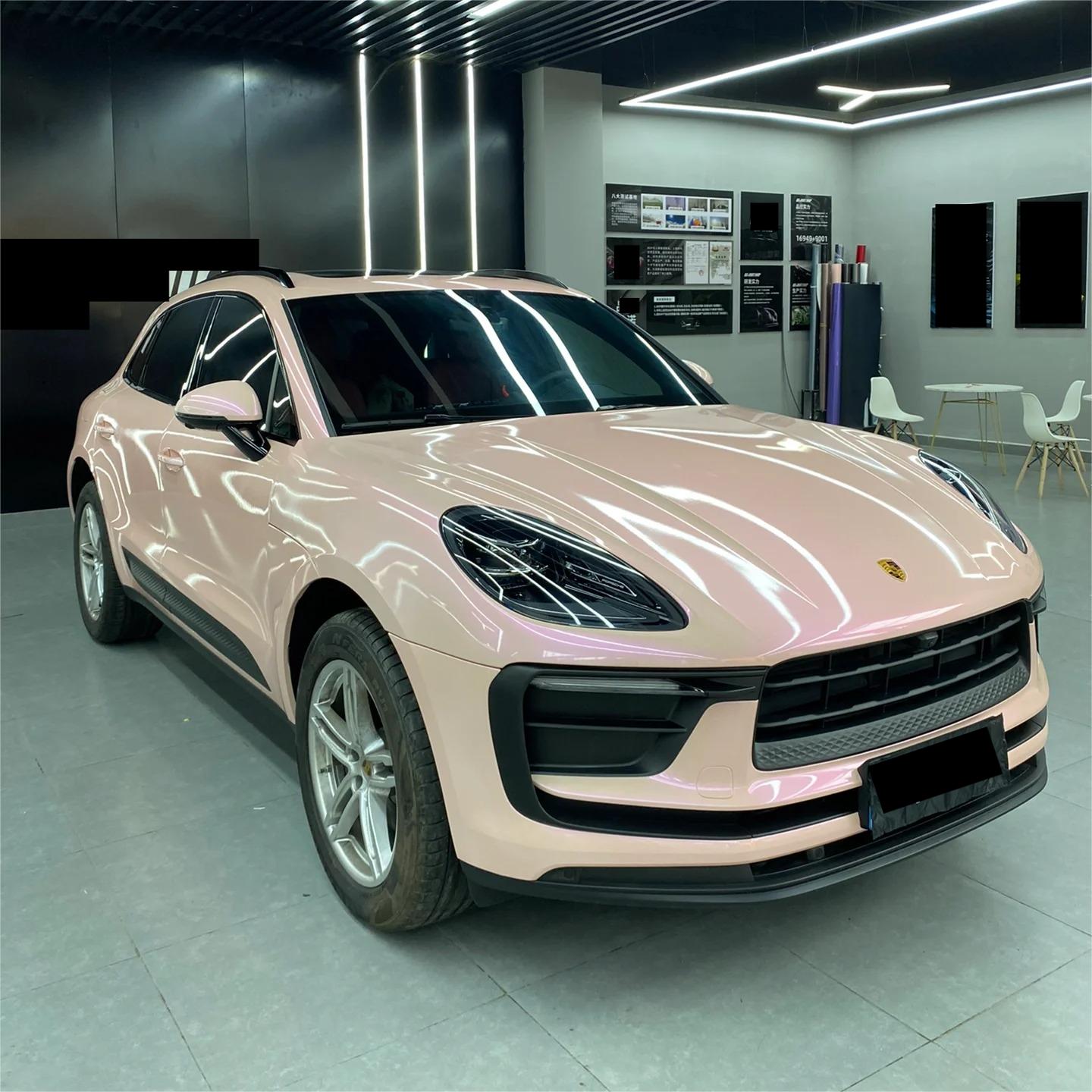 Gloss Metallic Purple Pink Car Vinyl Wrap PET review Ross 04