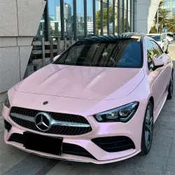 Gloss Metallic Purple Pink Car Vinyl Wrap PET review Paul 02