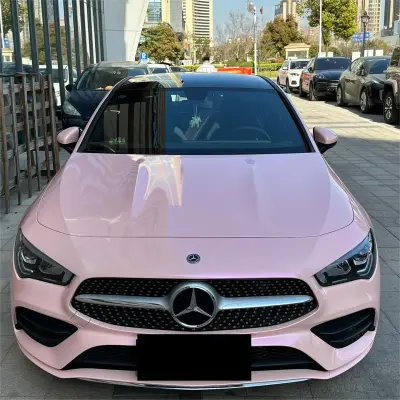 Gloss Metallic Purple Pink Car Vinyl Wrap PET review Paul 01