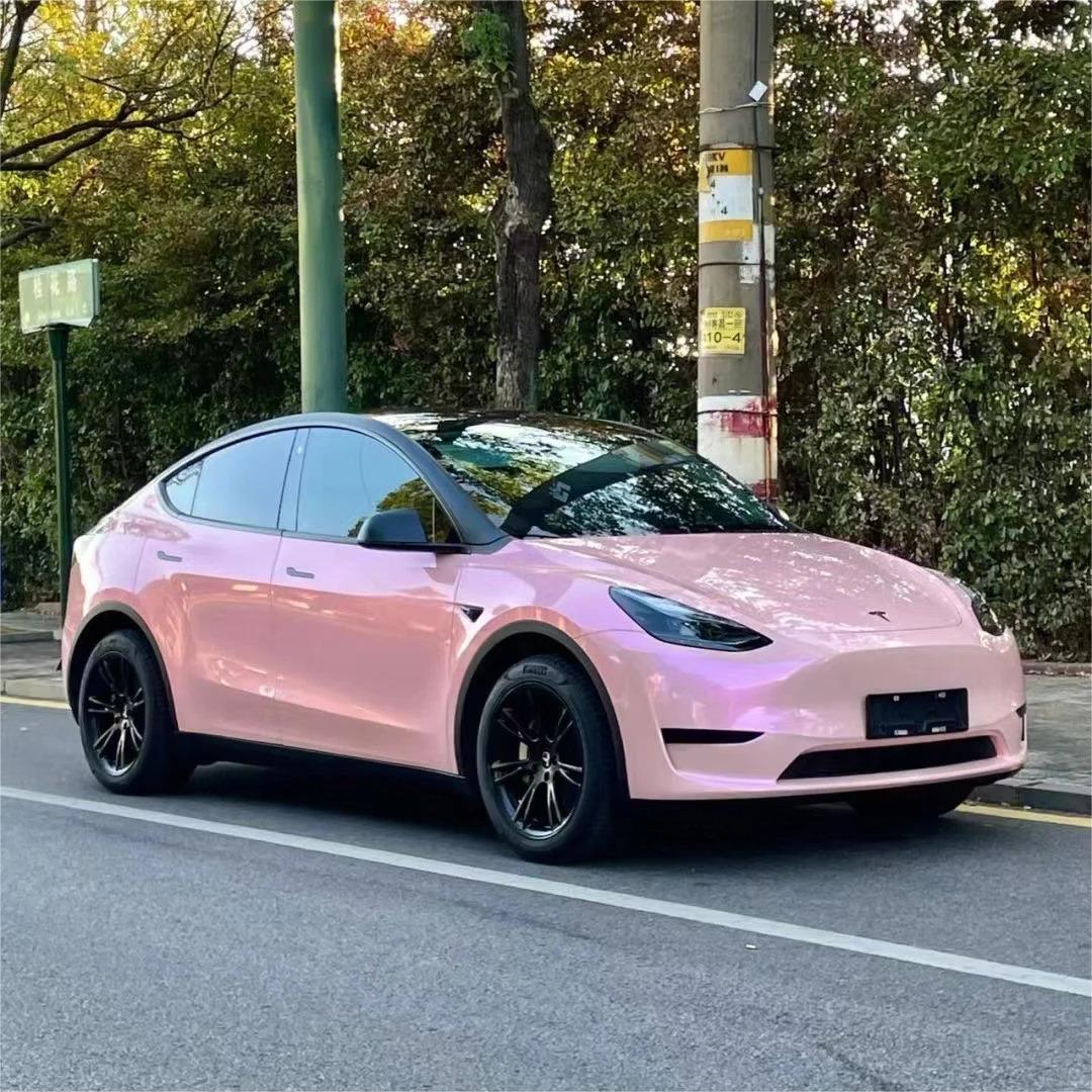 Gloss Metallic Purple Pink Car Vinyl Wrap PET review Jason 01