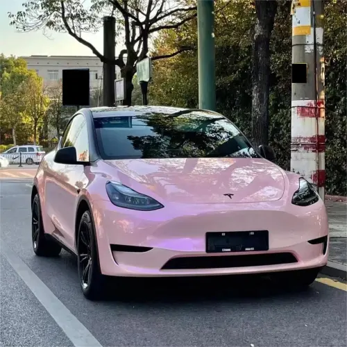 Gloss Metallic Purple Pink Car Vinyl Wrap PET review Jason