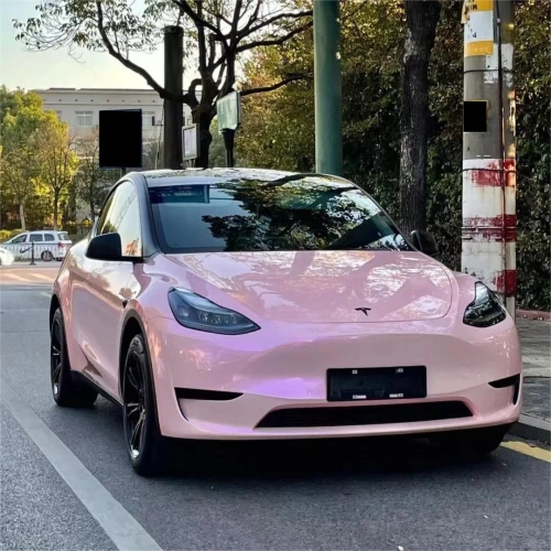 Gloss Metallic Purple Pink Car Vinyl Wrap PET review Jason