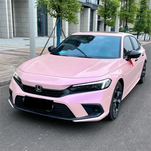 Gloss Metallic Purple Pink Car Vinyl Wrap PET review Saul