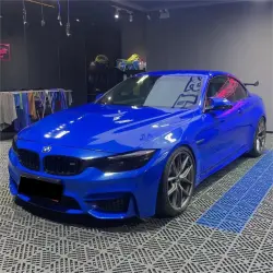 Gloss Metallic Diamond Blue Car Vinyl Wrap review Angel 03